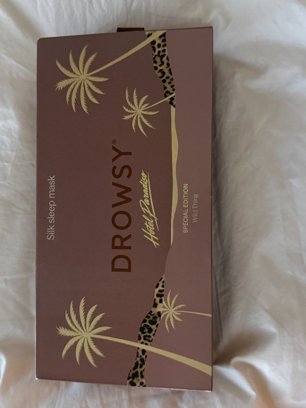 DROWSY Hotel Paradiso Wild Thing Silk Sleep Eye Mask NWT - Picture 7 of 9